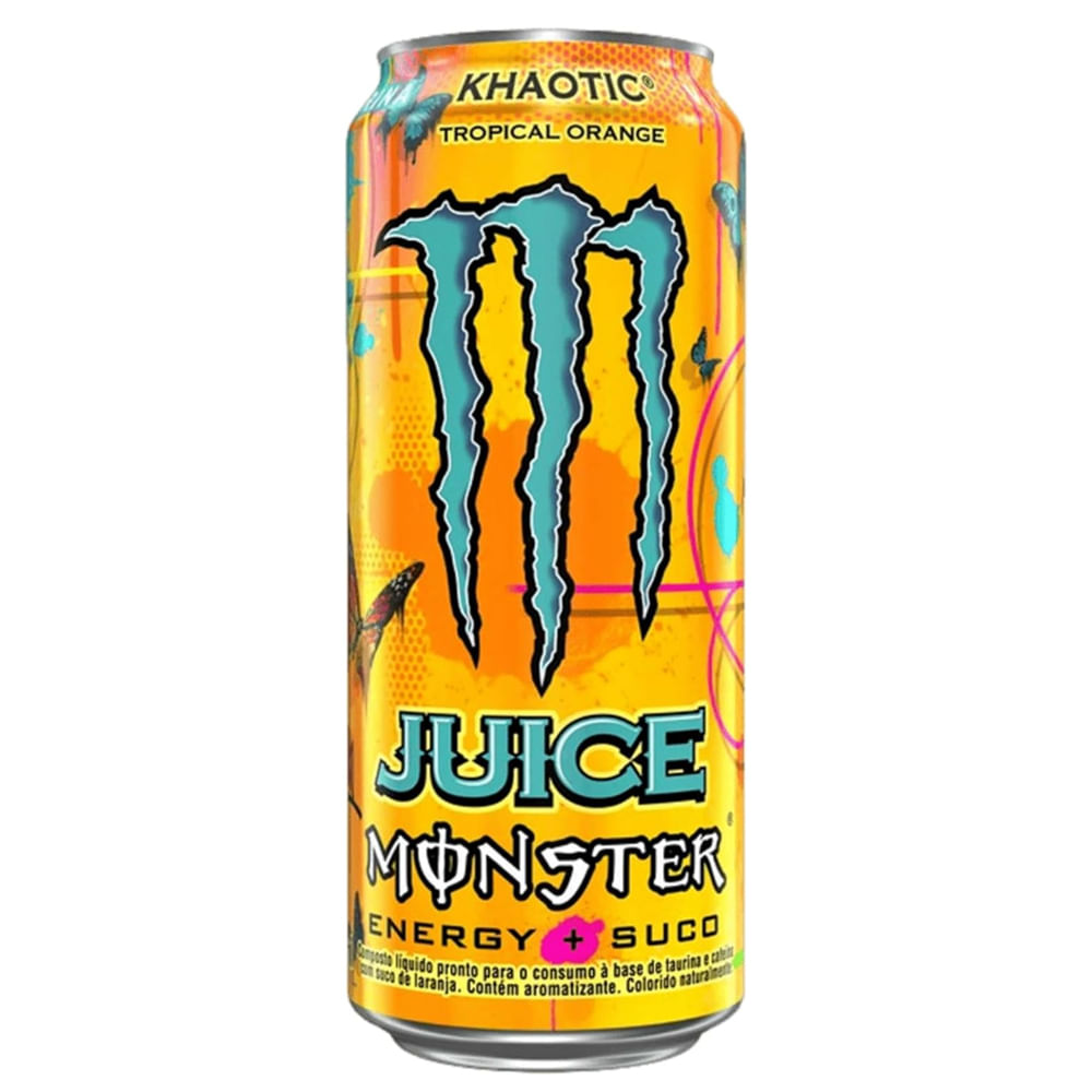 Energético Monster Energy Juice Tropical Orange Khaotic Lata 473ml
