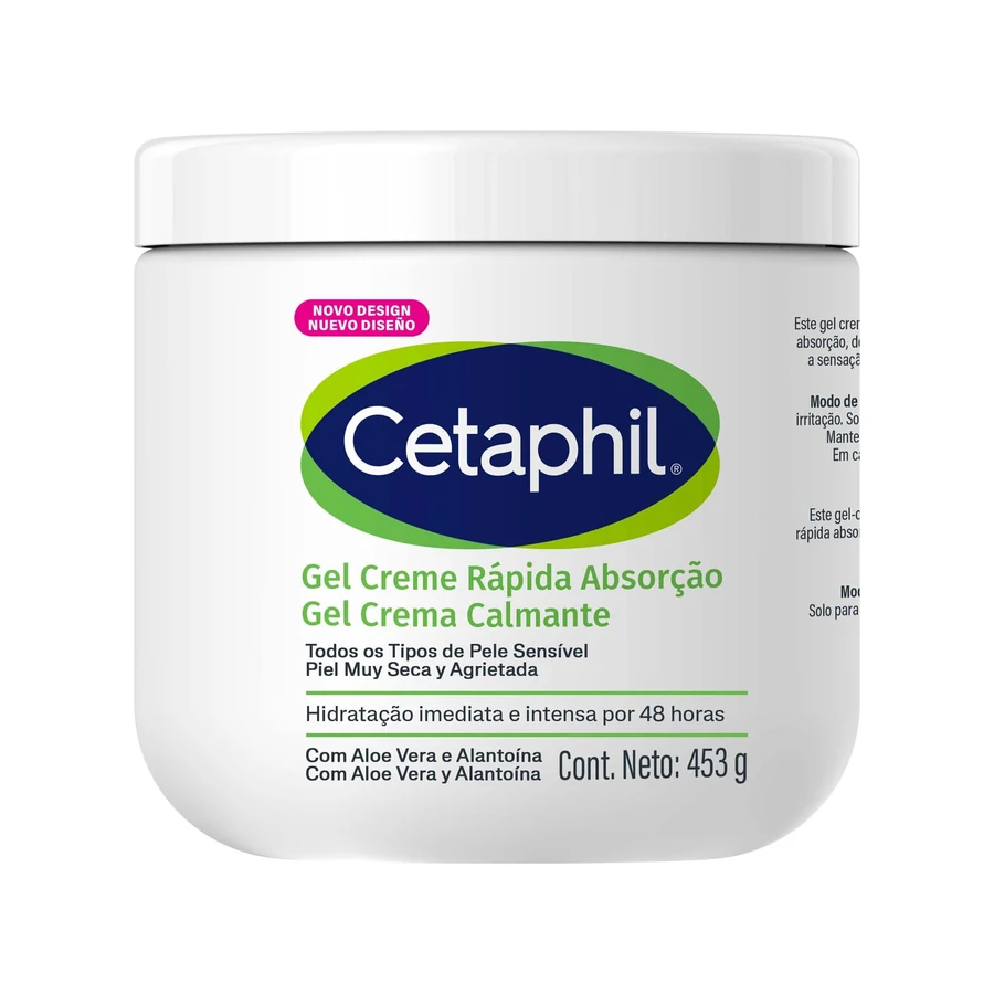 Gel Creme Cetaphil Rápida Absorção Com Aloe Vera 453g