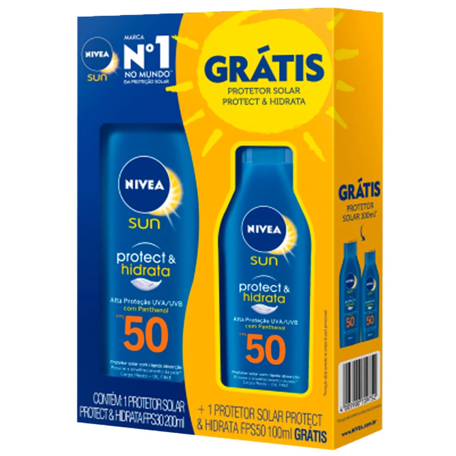 Proteção Nivea P&h F50 200+F50 100