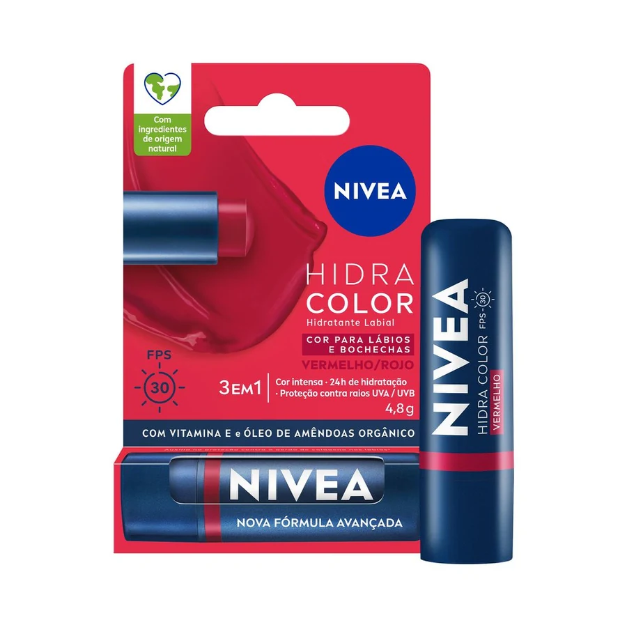 Proteção Labial Color Vermelho 4,8g-DEMAIS Prod