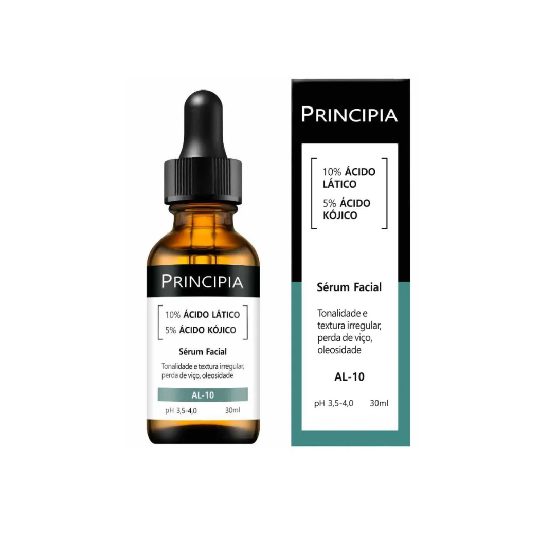 Serum Facial 10% Acido Latico + 5% Acido Kojico Principia Al-10 30ml