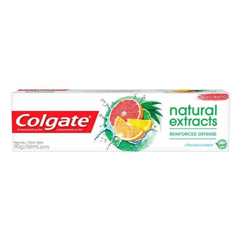 Creme Dental Colgate Natural Extracts Reinforced Defense 90g