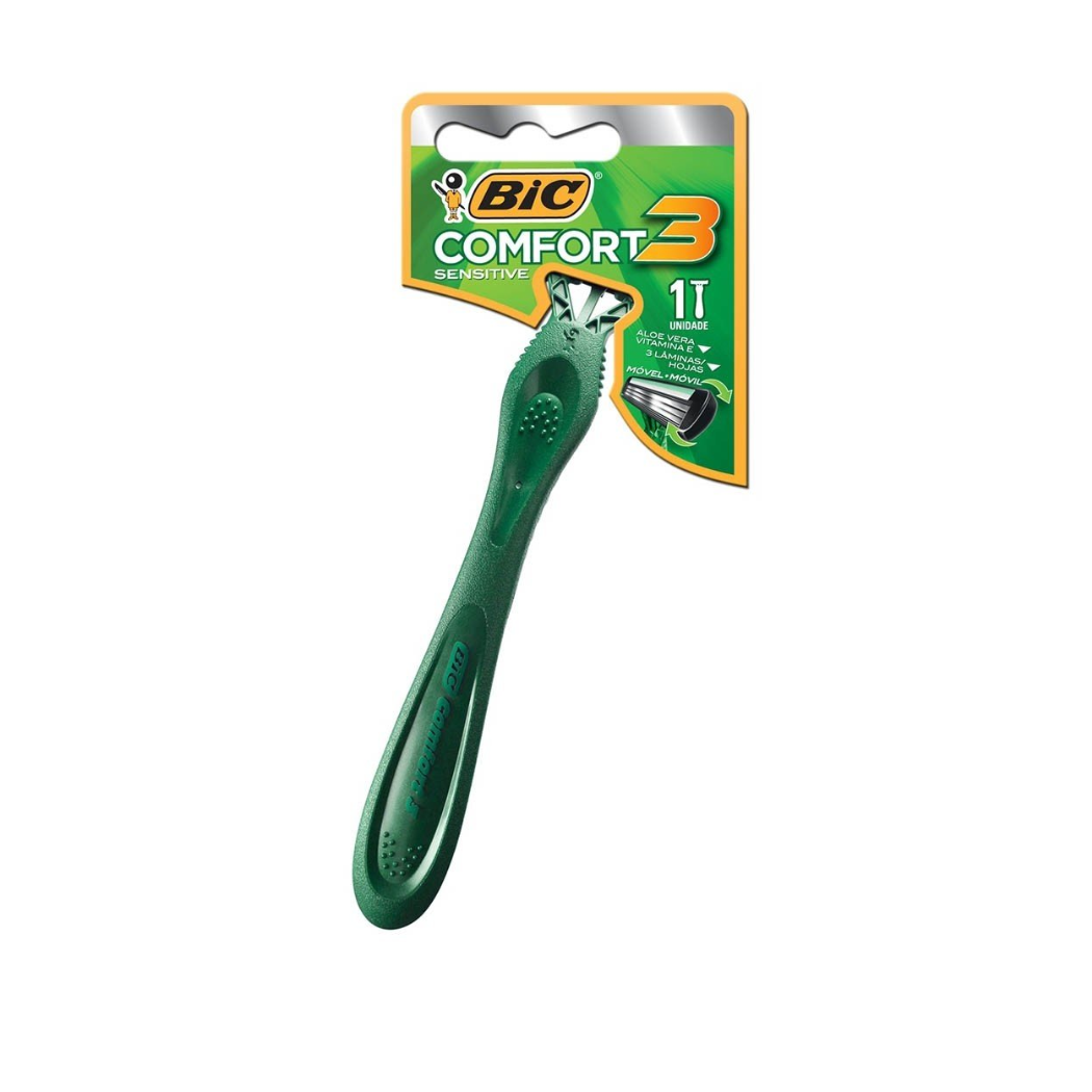 Aparelho De Barbear Bic Comfort 3 Pele Sensivel 1 Unidade