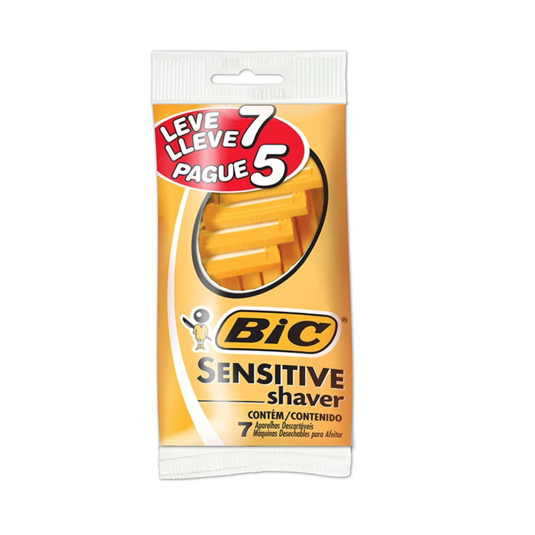 Aparelho De Barbear Bic Sensitive Shaver Leve 7 Pague 5