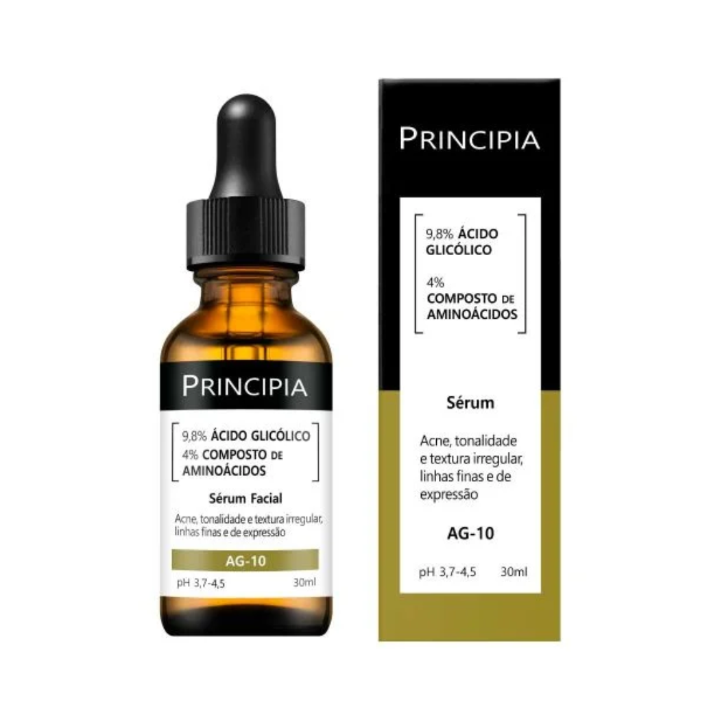 Serum Facial 9,8% Acido Glicolico + 4% Aminoacidos Principia Ag-10 30ml