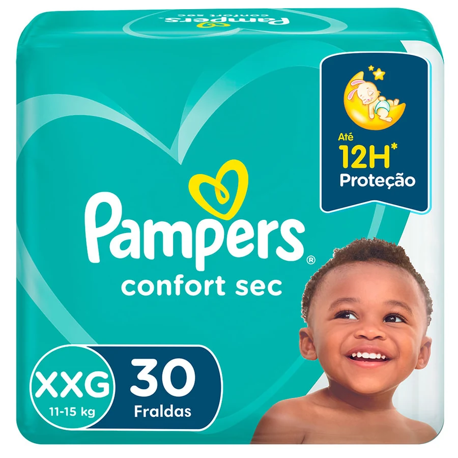 Fralda Pampers Confort Sec XXG com 30 unidades