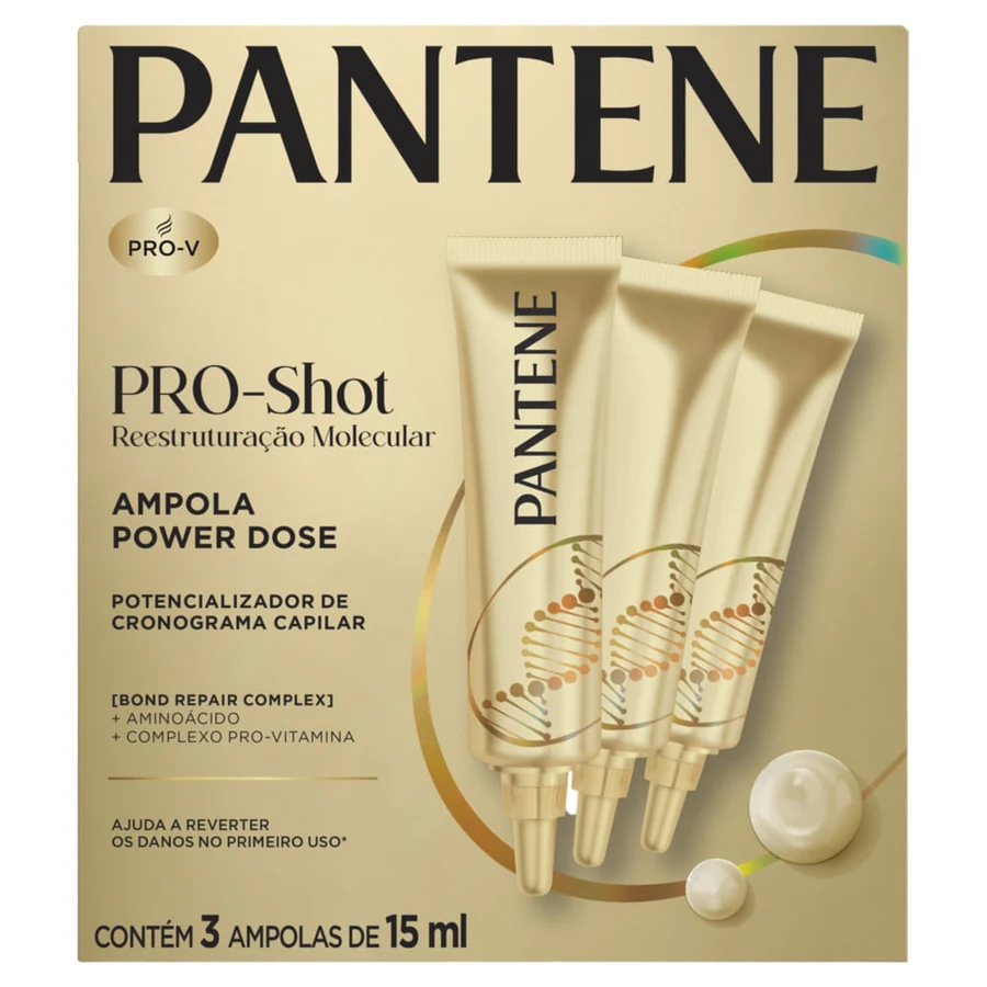 Pro-Shot Ampola Reconstrutora Capilar Pantene 15ml Cada