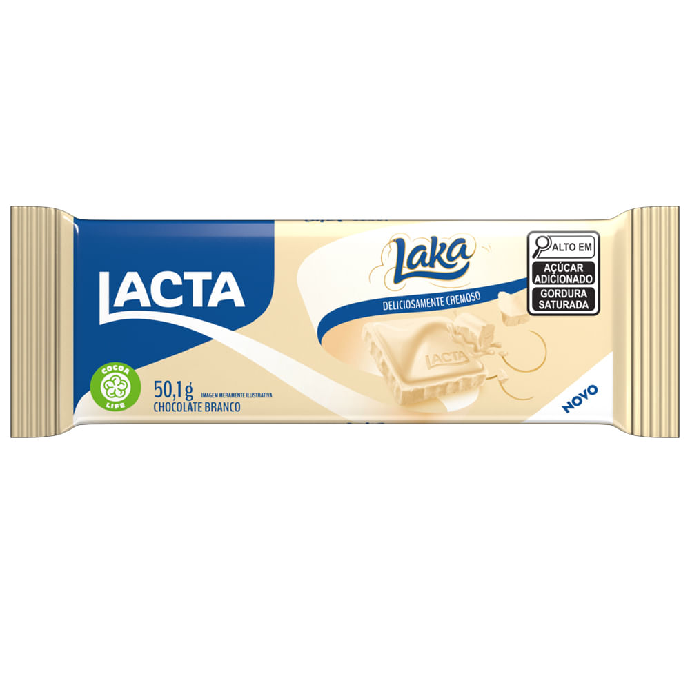 Chocolate Branco Lacta Laka Barra 50,1g