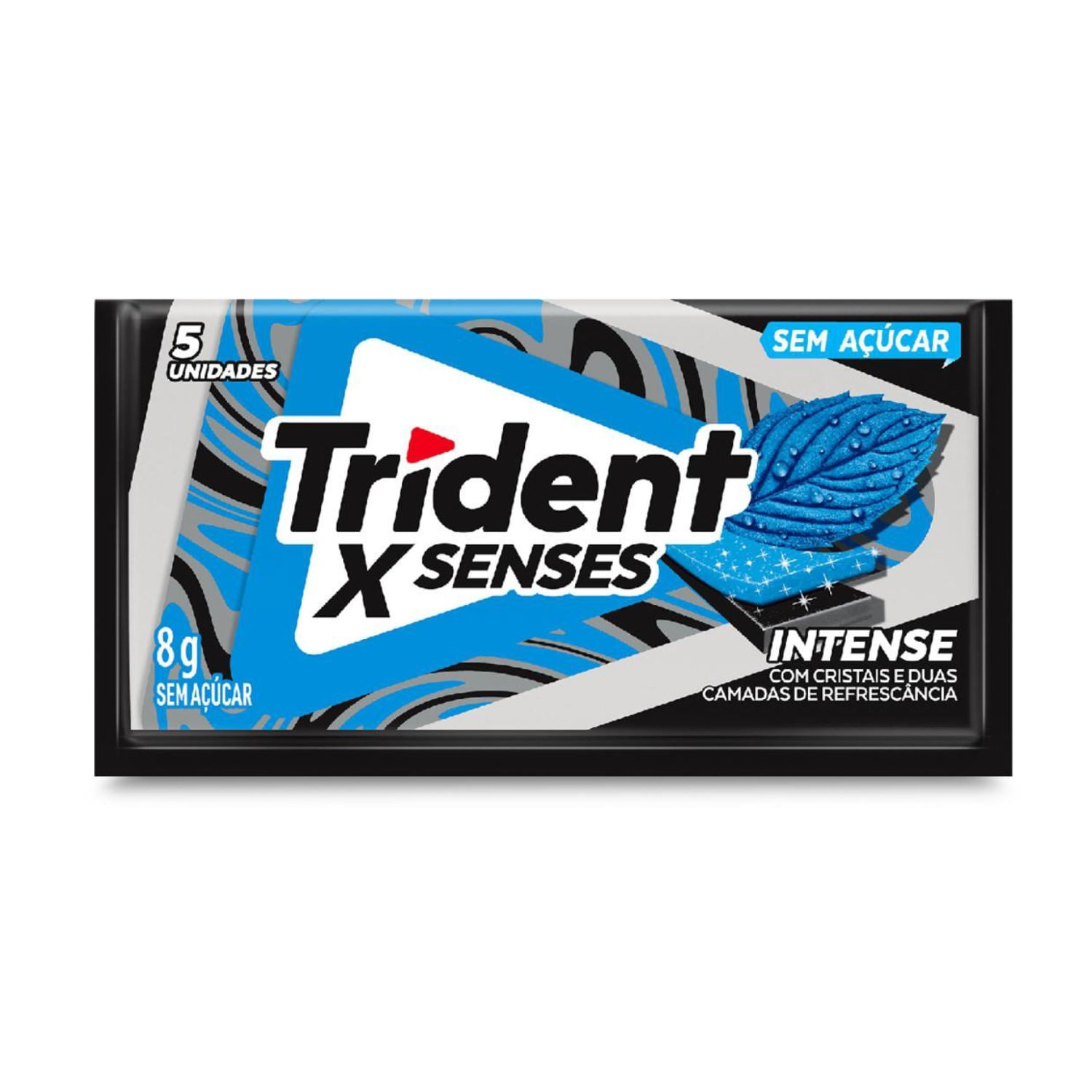 Goma De Mascar Trident XSenses Intense Sem Açúcar 8g
