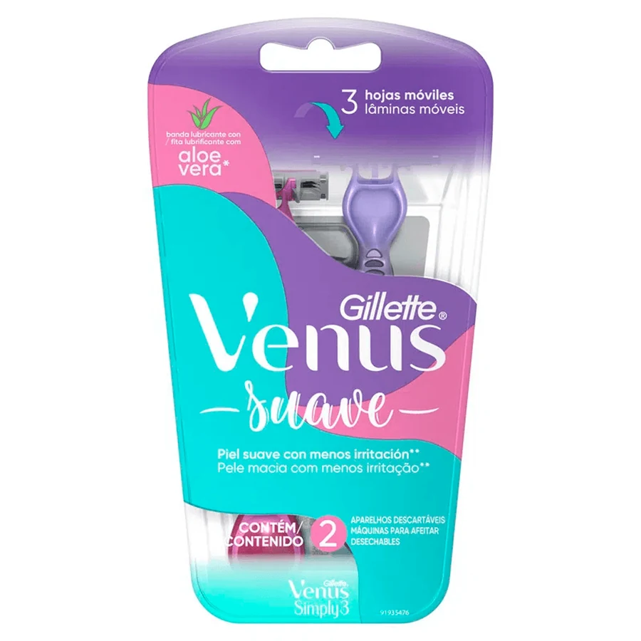 Apb Gillete Venus Simply 3 com 2 unidades