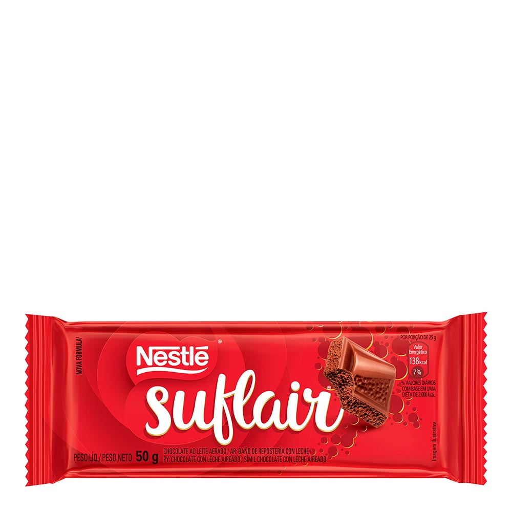 Chocolate Barra Suflair Nestlé 50g