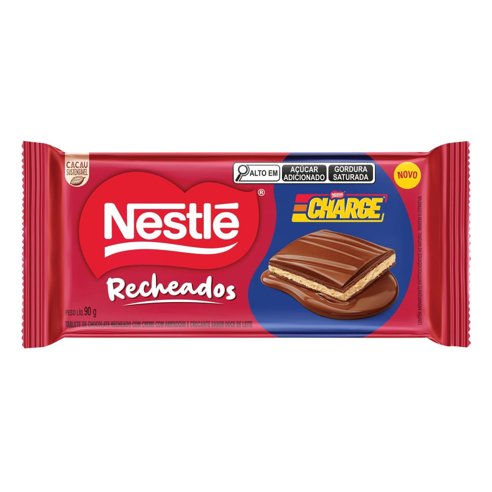 Nestlé Charge Recheado 90g Tablete