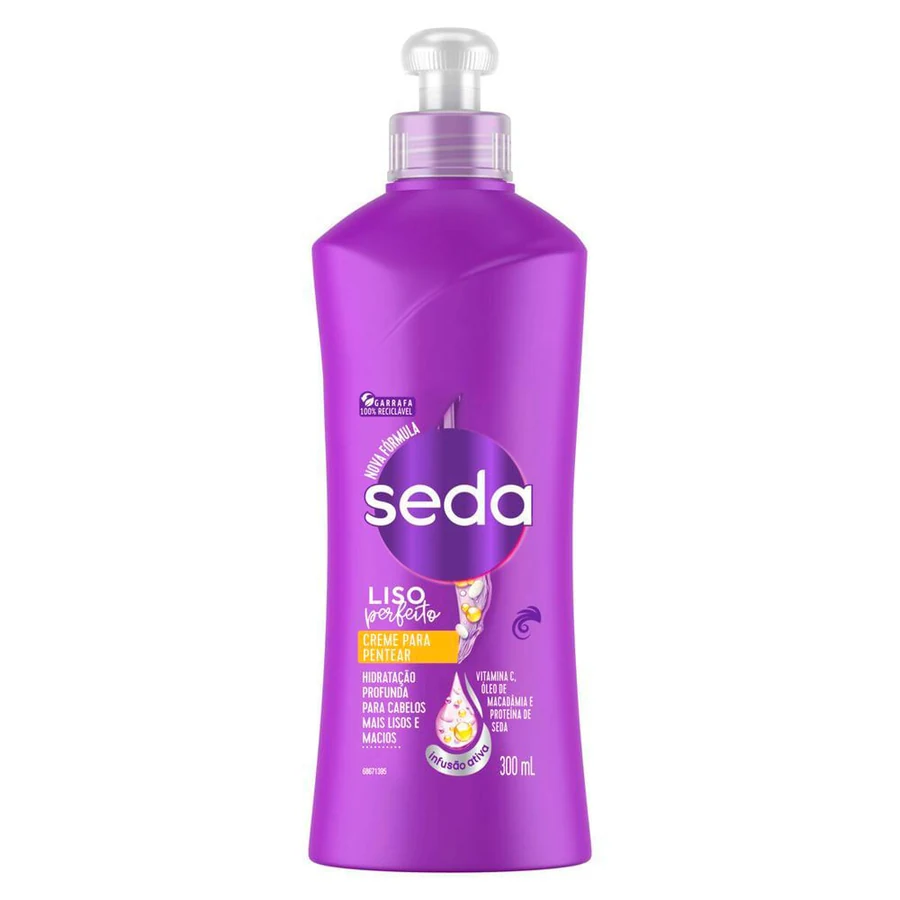 Creme Para Pentear Seda Liso Perfeito 300ml