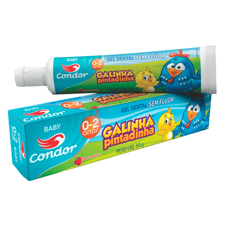 Creme Dental Galinha Pintadinha S/fluor 50g