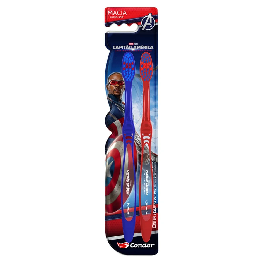 Escova Dent Cnd 8058-0 Capilar America com 2 unidades