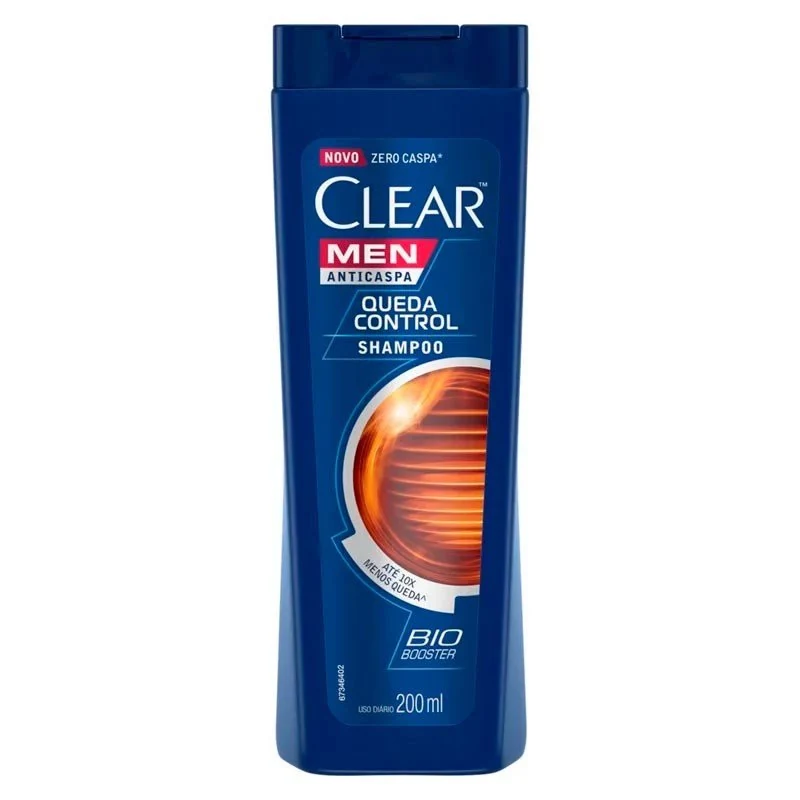 Shampoo Clear Men Anticaspa Queda Control 200ml