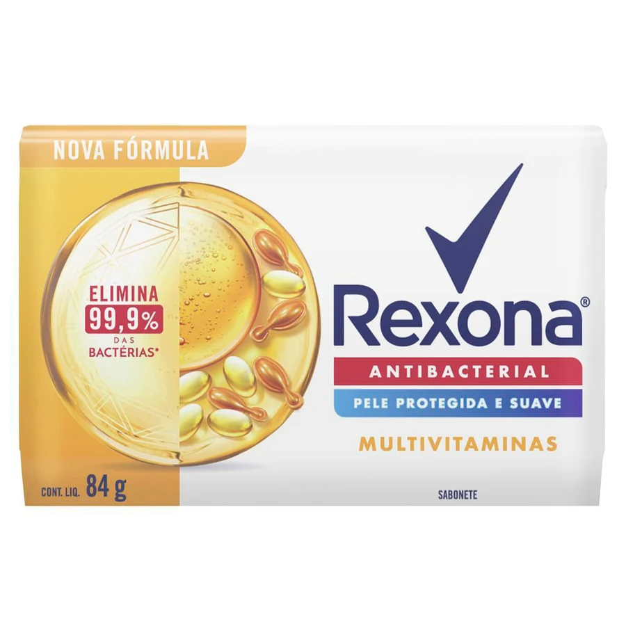 Sabonete Rexona Antibacterial Multivitaminas 84g