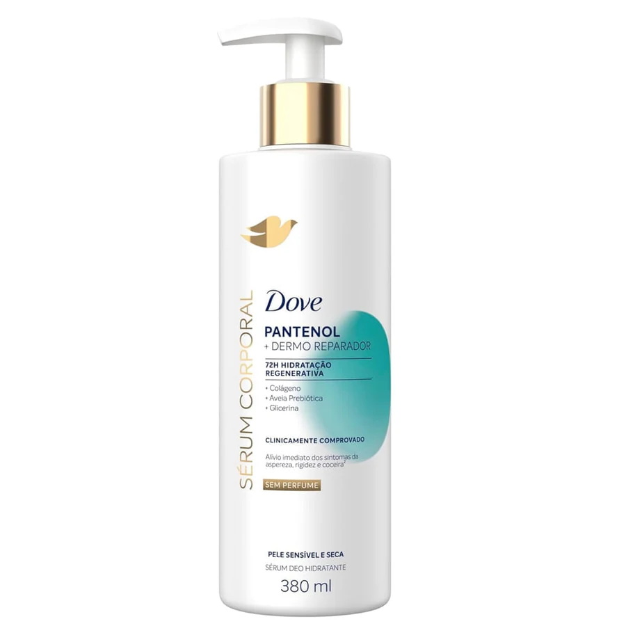 Sérum Hidratante Corporal Dove Pantenol + Dermo Reparador 380ml