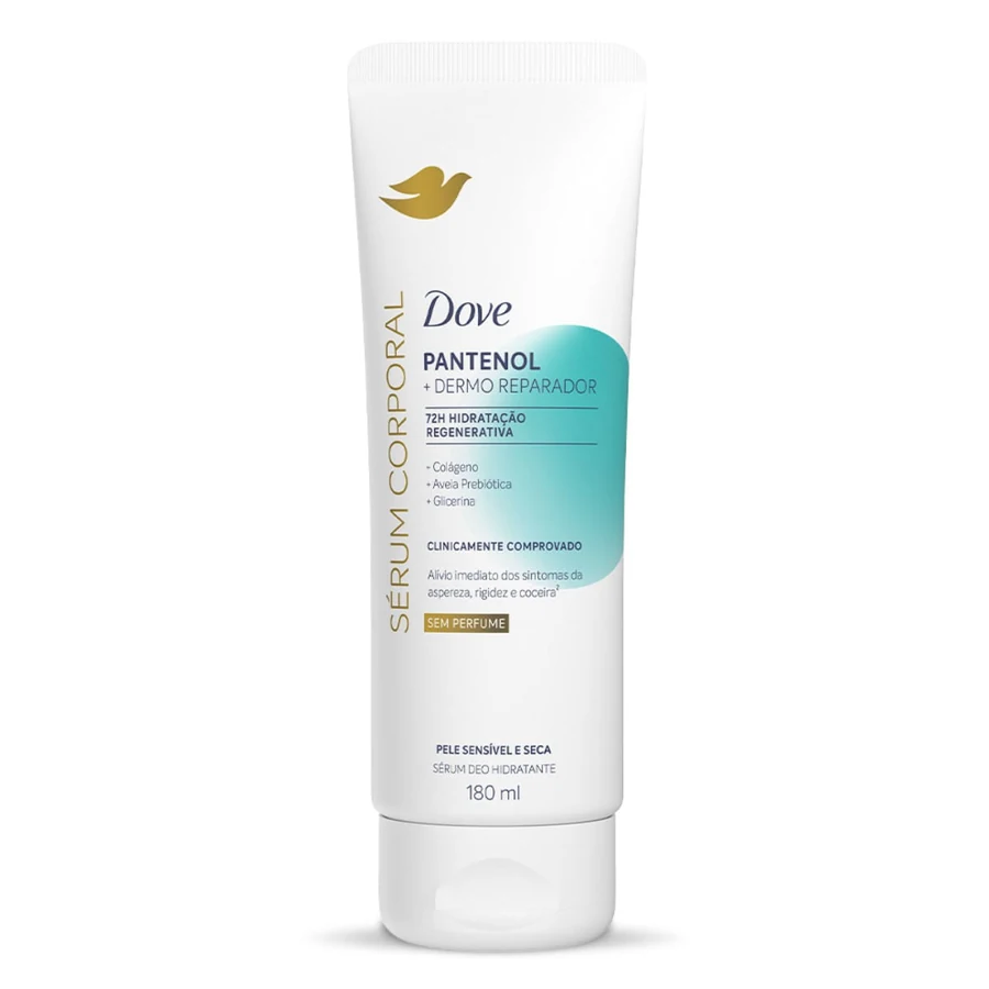Sérum Hidratante Corporal Dove Pantenol + Dermo Reparador Sem Perfume 180ml