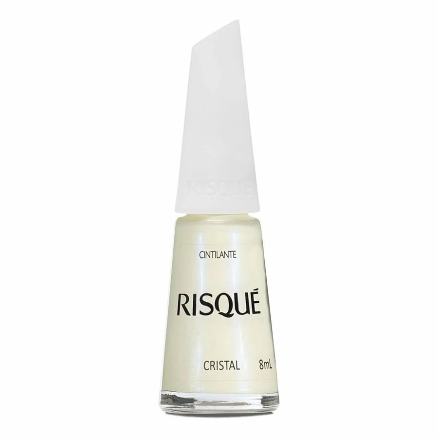 Esmalte Cintilante Risqué Branco Cristal 8ml