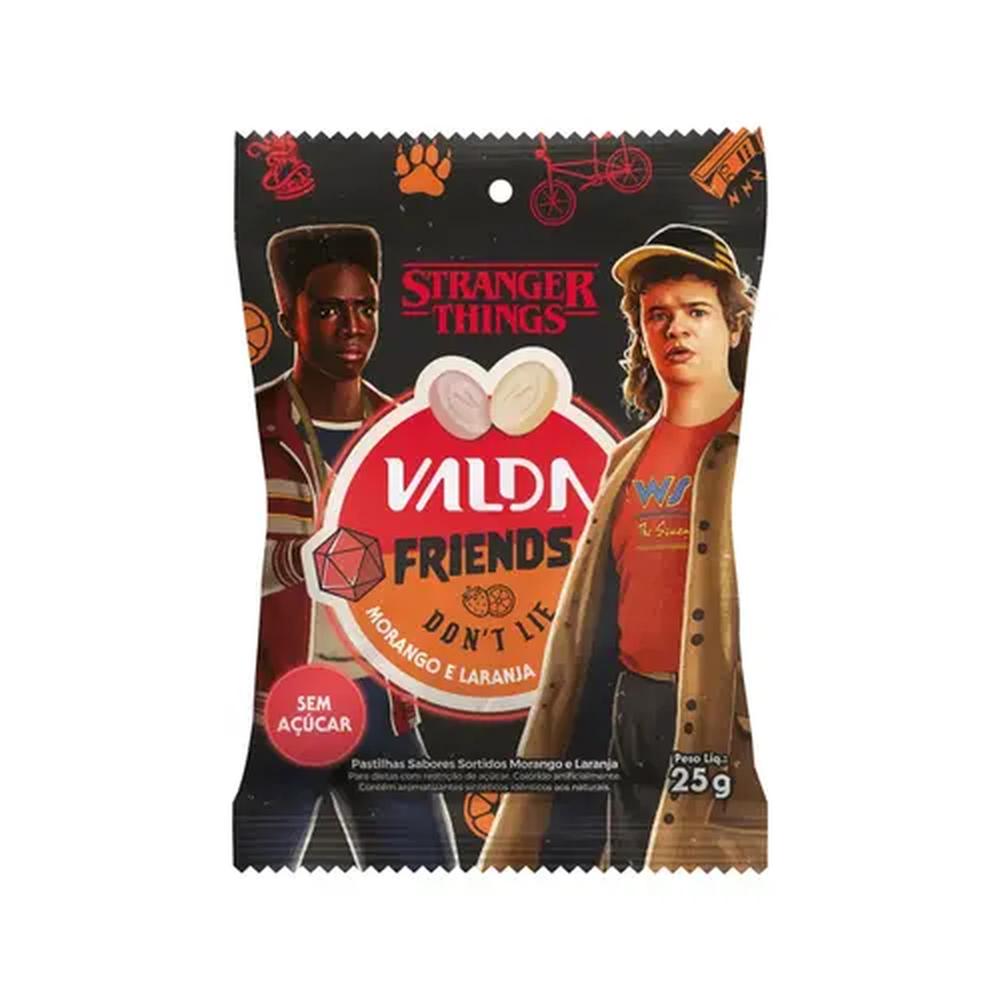 Pastilha Valda Stranger Morango e Laranja 25g