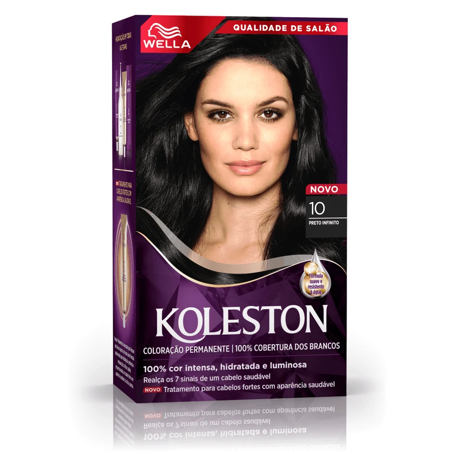 Kit Tintura Koleston Noites Iluminadas Preto Infinito 10