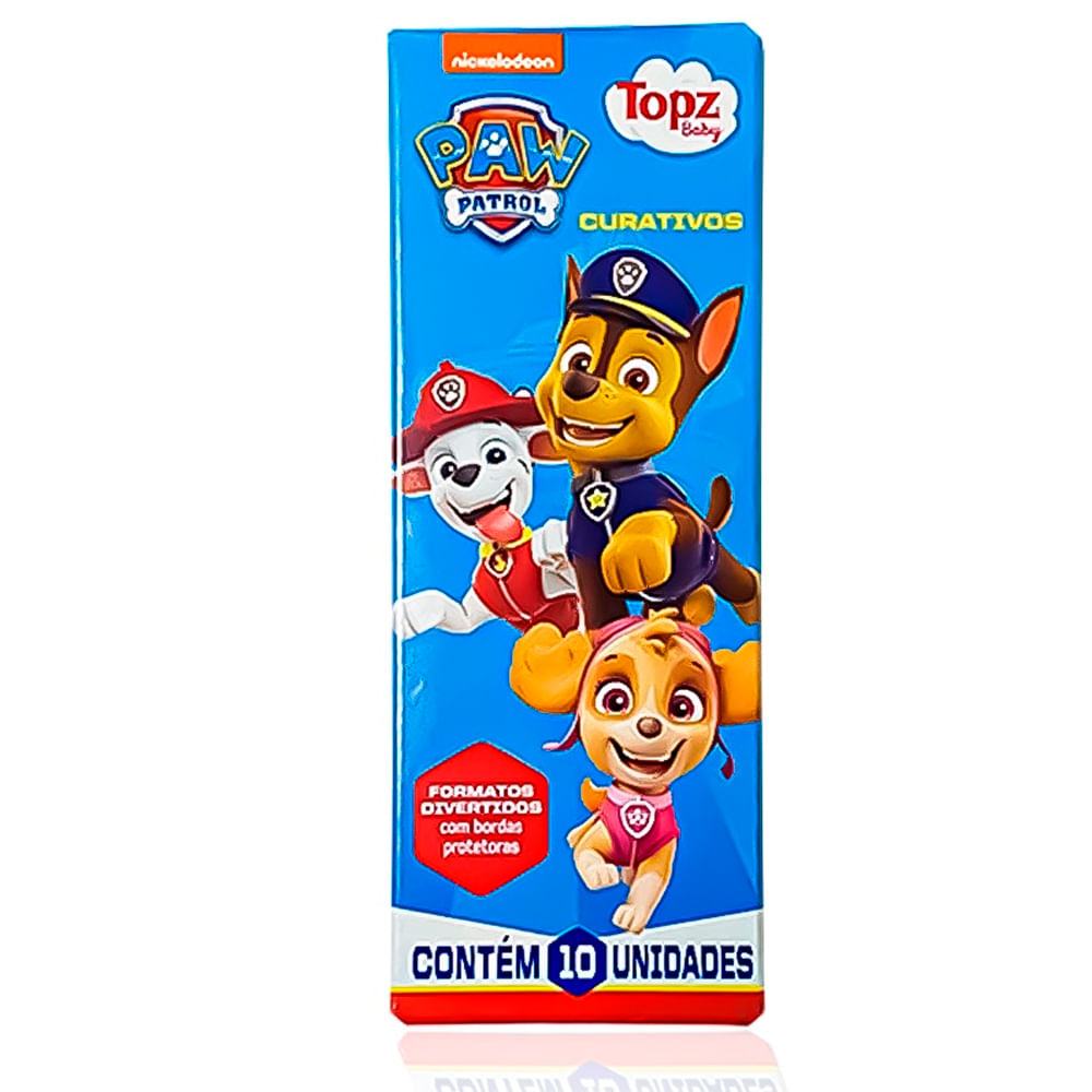 Curativo Topz Baby Patrulha Canina Com 10un