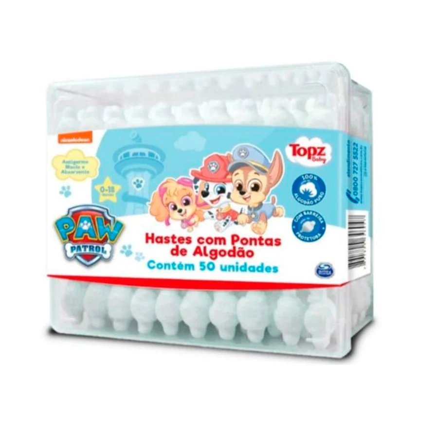 Hastes Segurança Baby com 50 unidades Patrulha Canina - Topz Baby