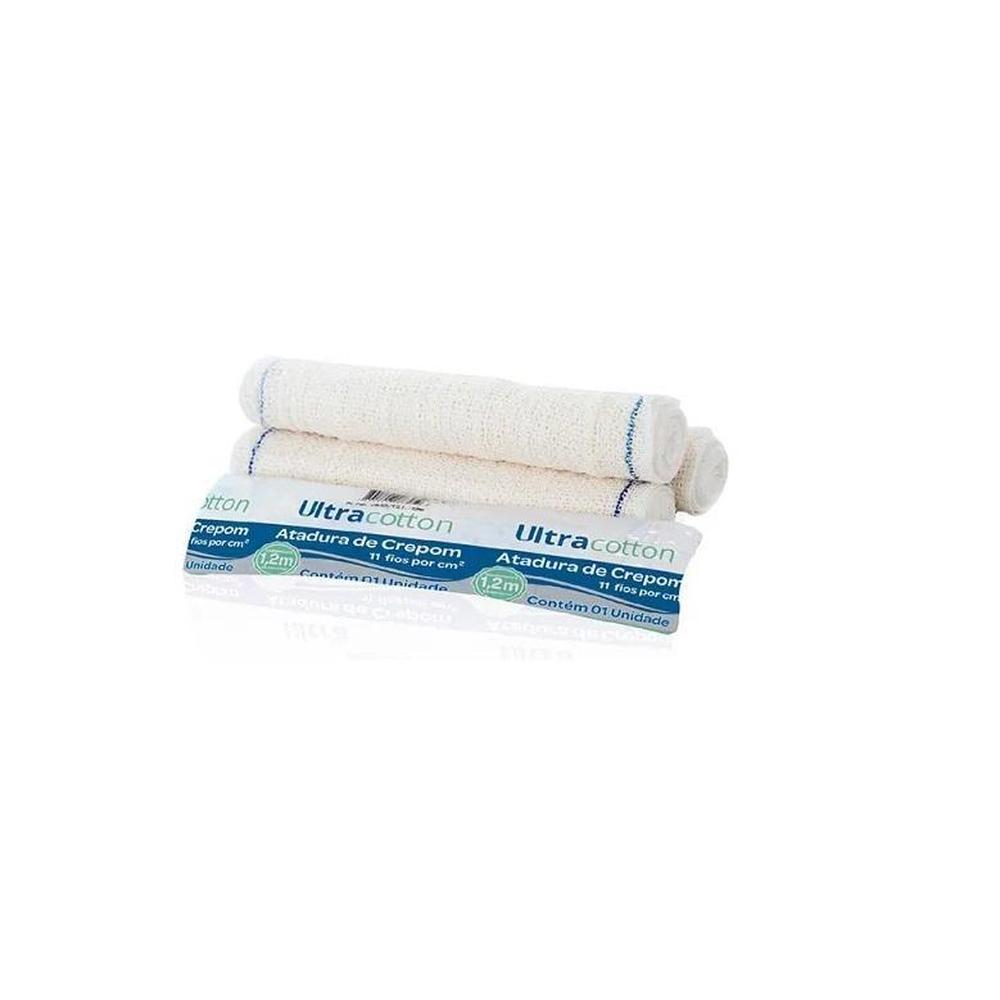 Ultra Cotton Gaze Atadura Crepom 13Fios 12cm com 1 Unidade