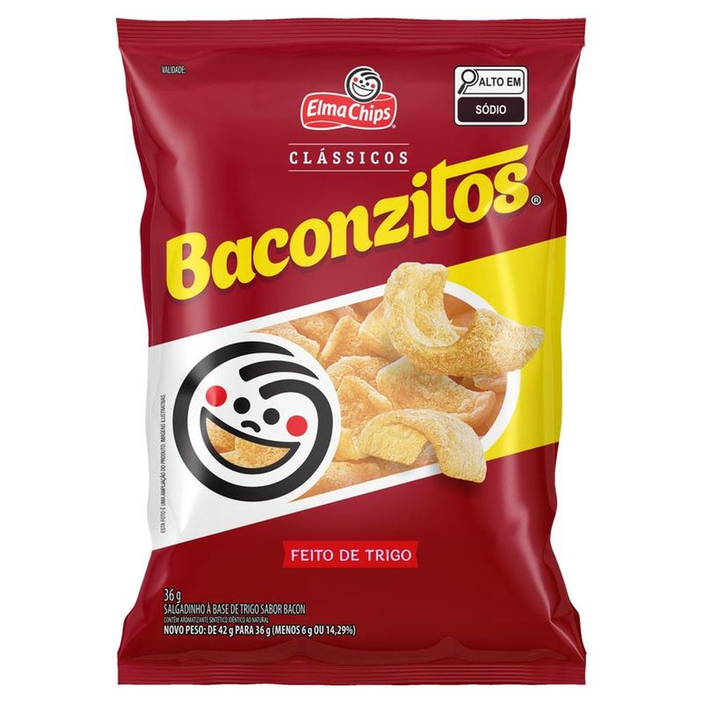Salgadinho Baconzitos Elma Chips 36g