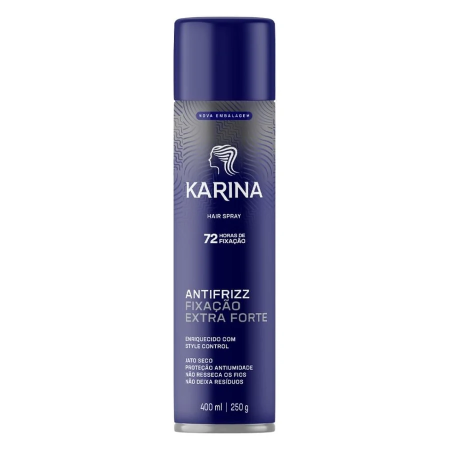 Hair Spray Karina Ceramidas Fixação Extra Forte 400ml
