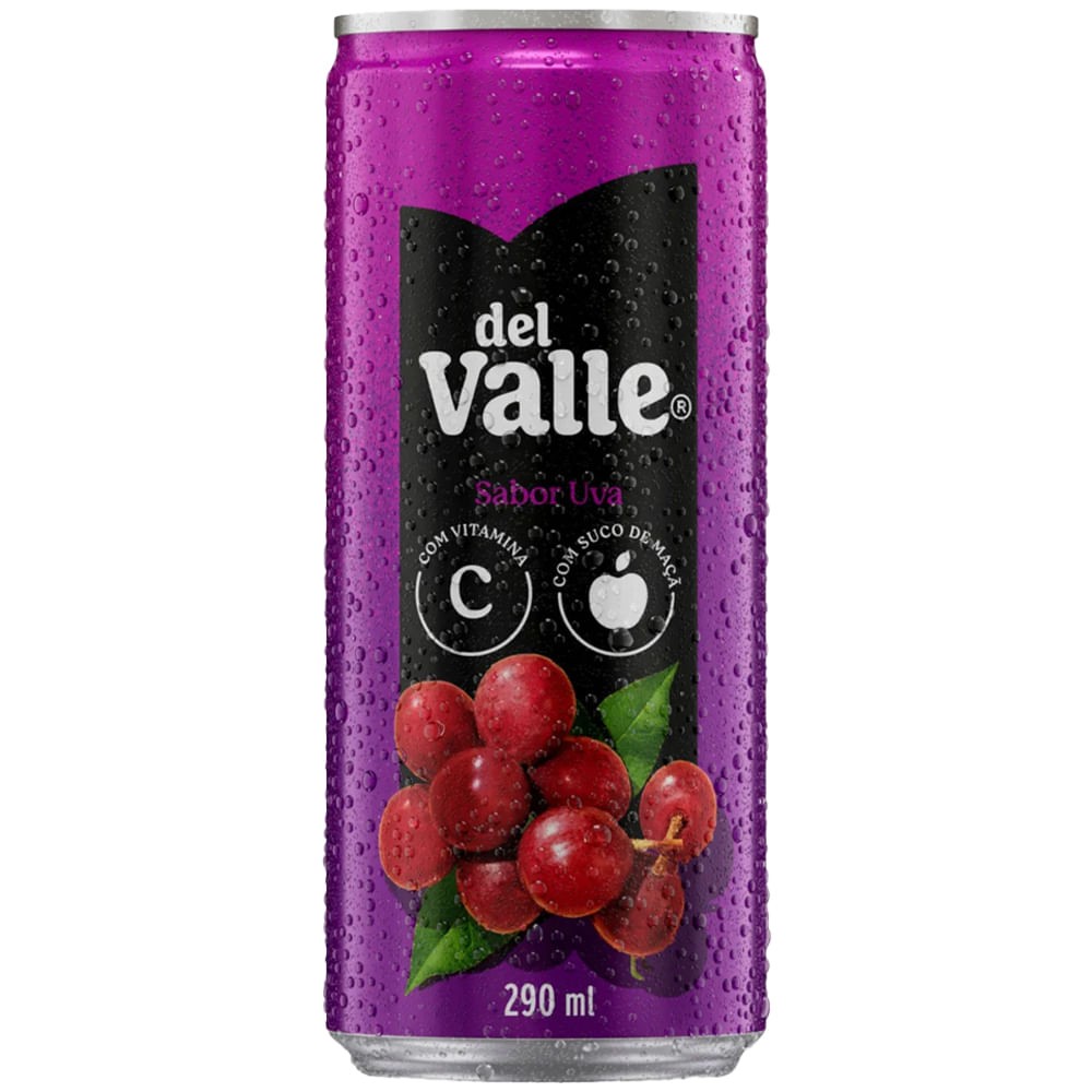 Suco Del Valle Uva Lata 290ml