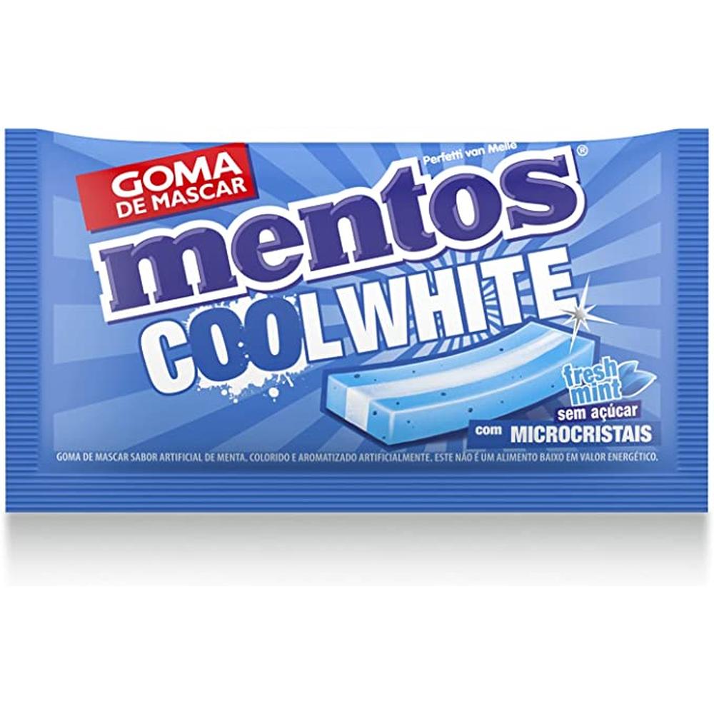 Mentos Goma de Mascar Cool White Fresh Mint com 5 Unidades