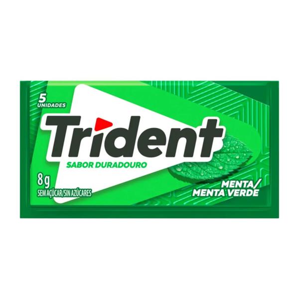 Chiclete Trident Menta Zero Açucar 5Un 8g