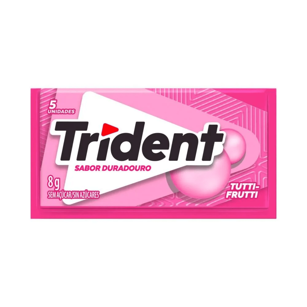 Chiclete Trident Tutti Frutti 5 Unidades 8g