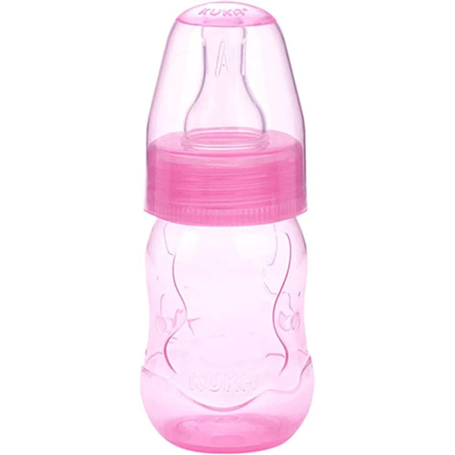 Mamadeira Kuka Aquarela Rosa Bico Ortodôntico 70ml