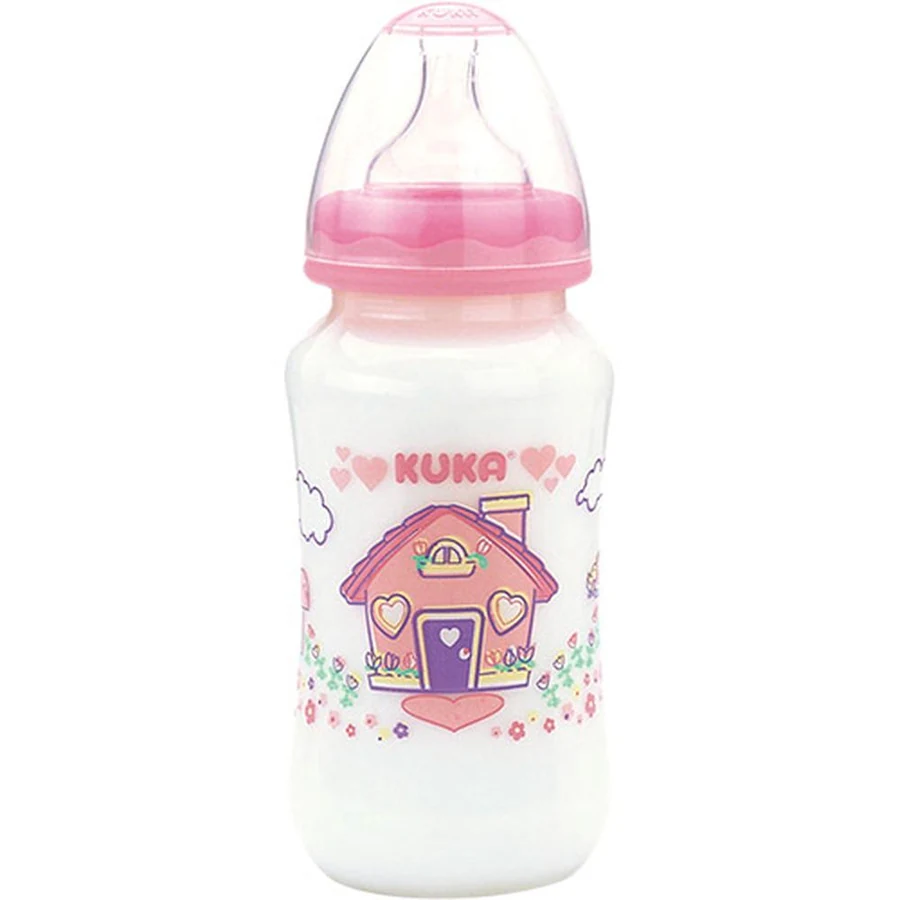 Mamadeira Big Natural Rosa Bico Universal Kuka 330ml