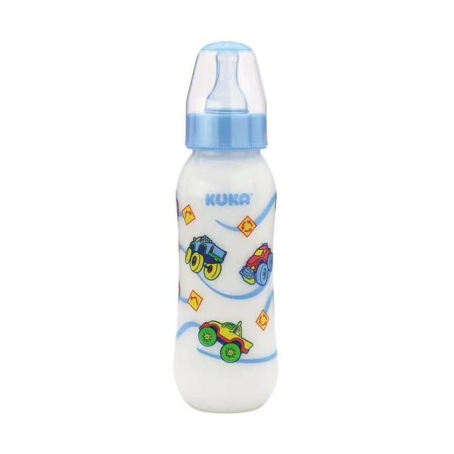 Mamadeira Azul Bico Universal Kuka 250ml