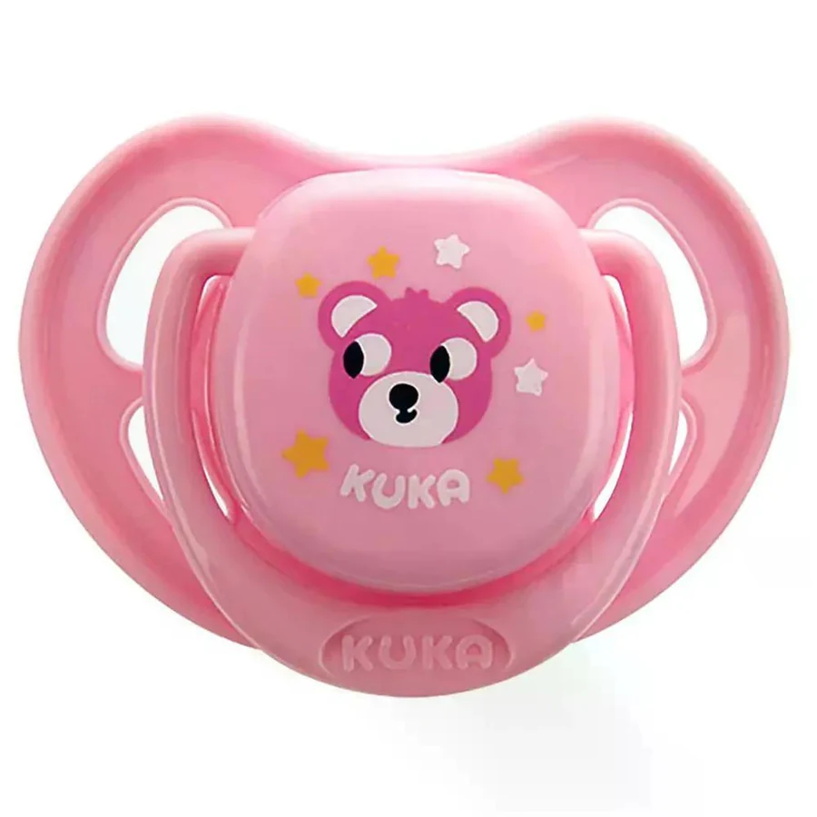 Chupeta Kuka Smart Rosa N.1 Redondo com 1 Unidade