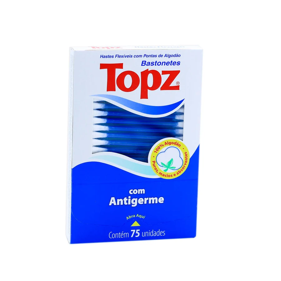 Hastes Topz Bastonetes Com 75 Unidades
