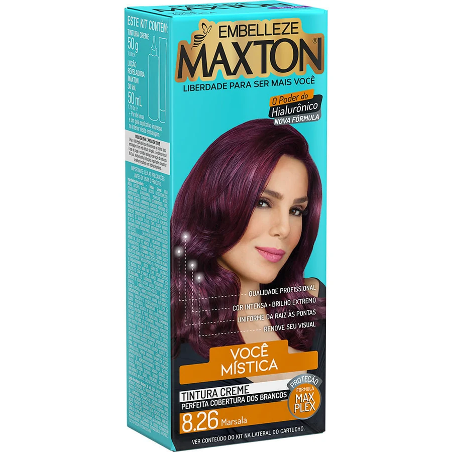 Kit Prático Maxton Vermelho Marsala 8.26
