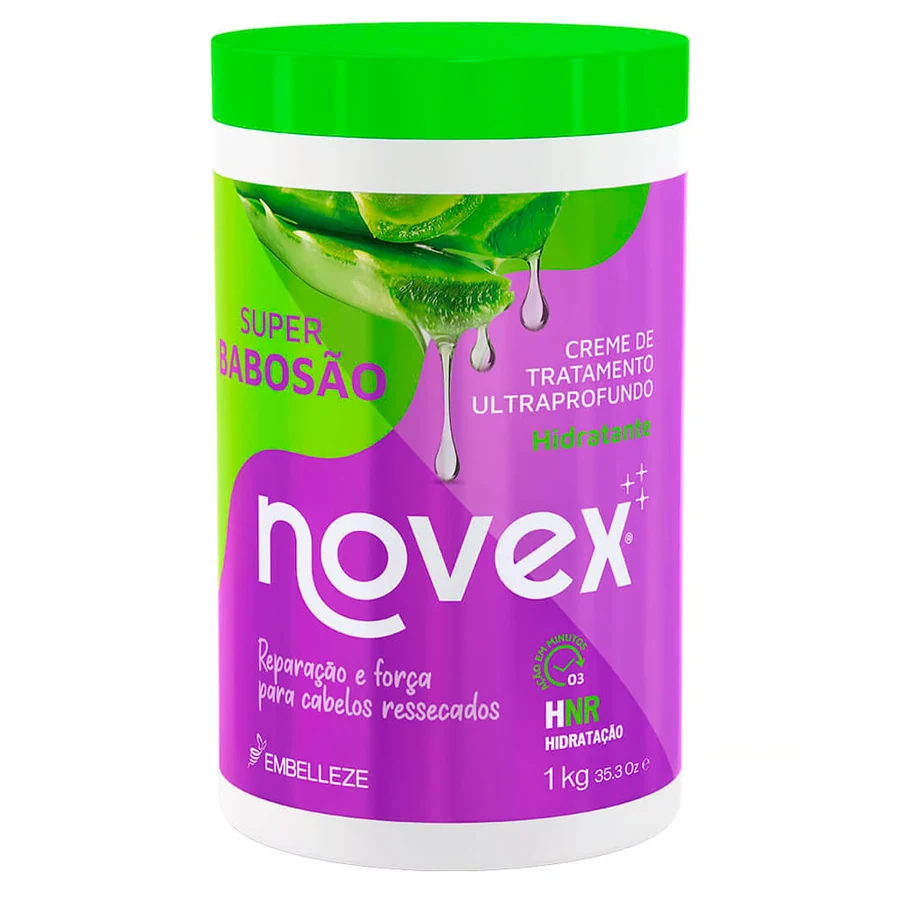 Máscara Capilar De Tratamento Novex O Poderoso Super Babosão 1kg