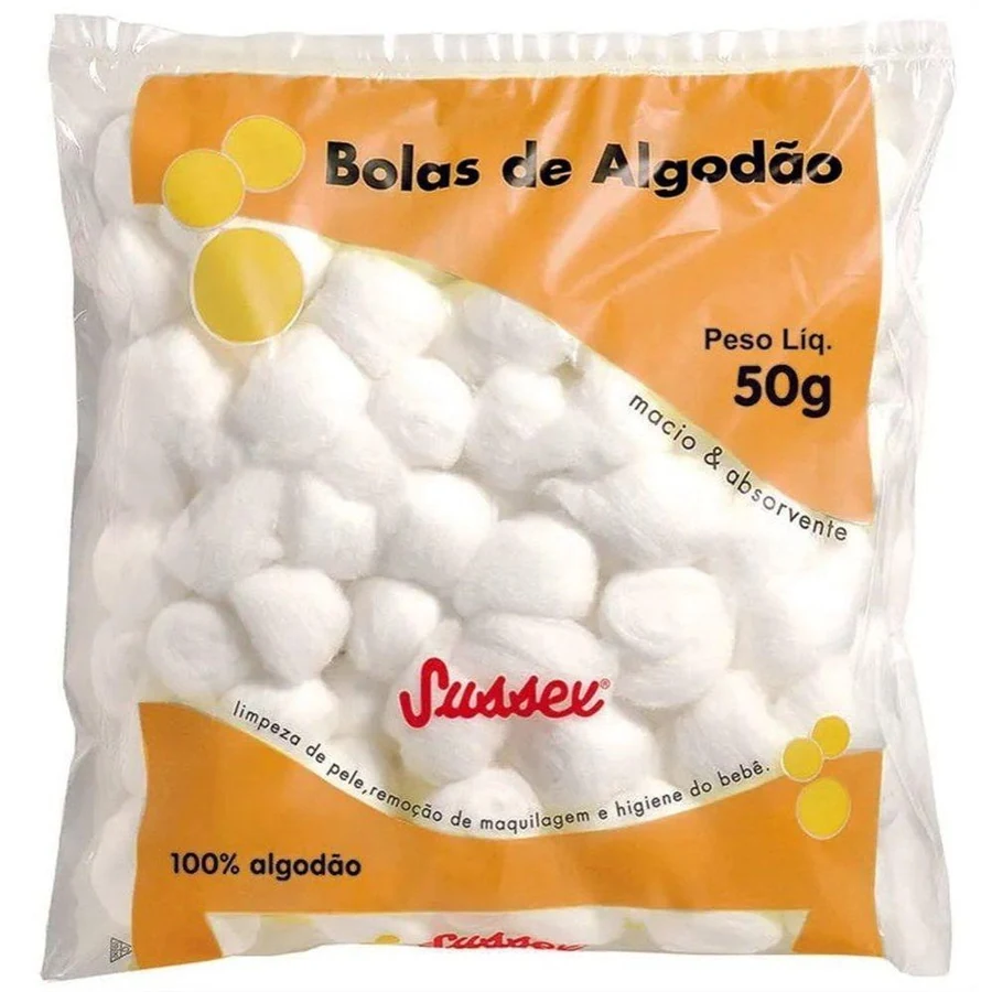 Bolinha Algodão Branca Sussex 50g