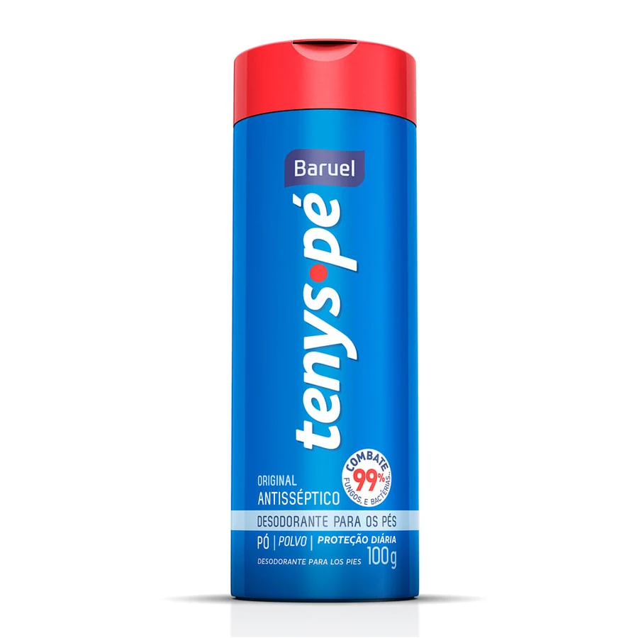 Talco Desodorante Tenys Pé Baruel Original 100g