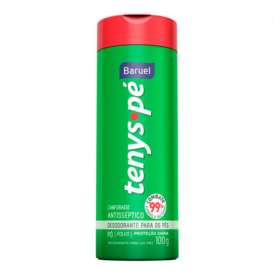 Talco Desodorante Tenys Pé Baruel Canforado 100g