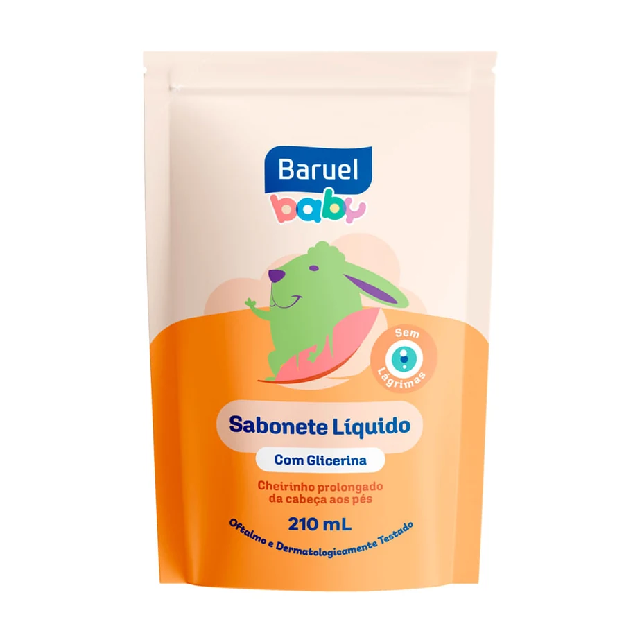 Sabonete Líquido Baruel Baby Refil Glicerina 210ml