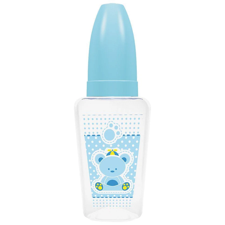 Mamadeira Lillo Miniform 6+ Meses Azul 50ml