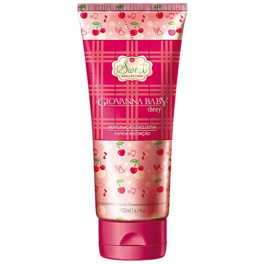 Loção Hidratante Giovanna Baby Sweet Cherry 200ml