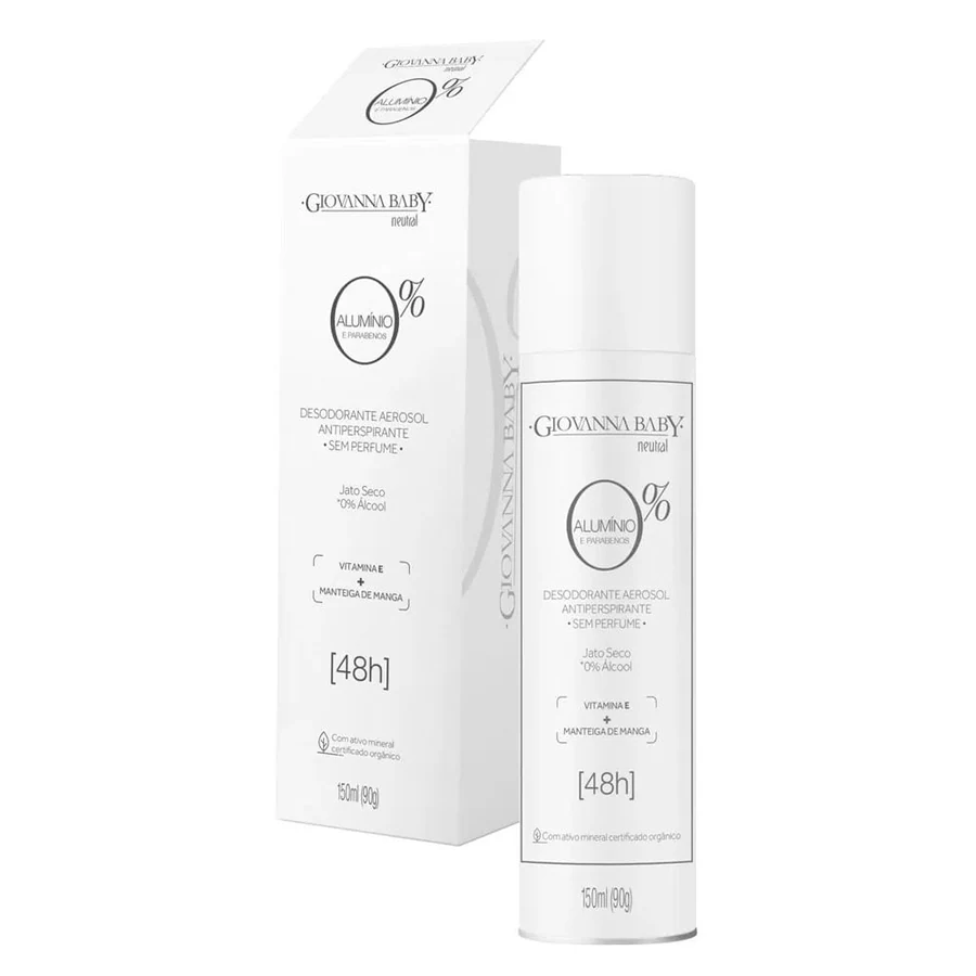 Desodorante Aero Giovanna Baby 150ml S/aluminio Neutral (78960449996
