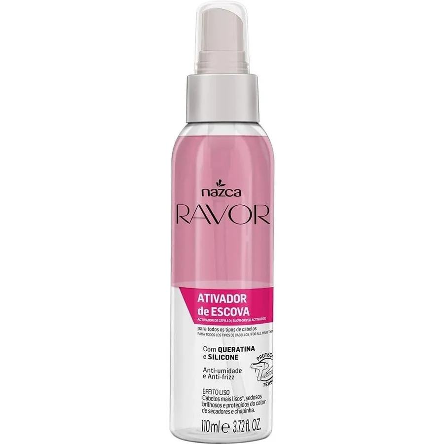 Ativador de Escova Ravor Bifásico Efeito Liso 110ml